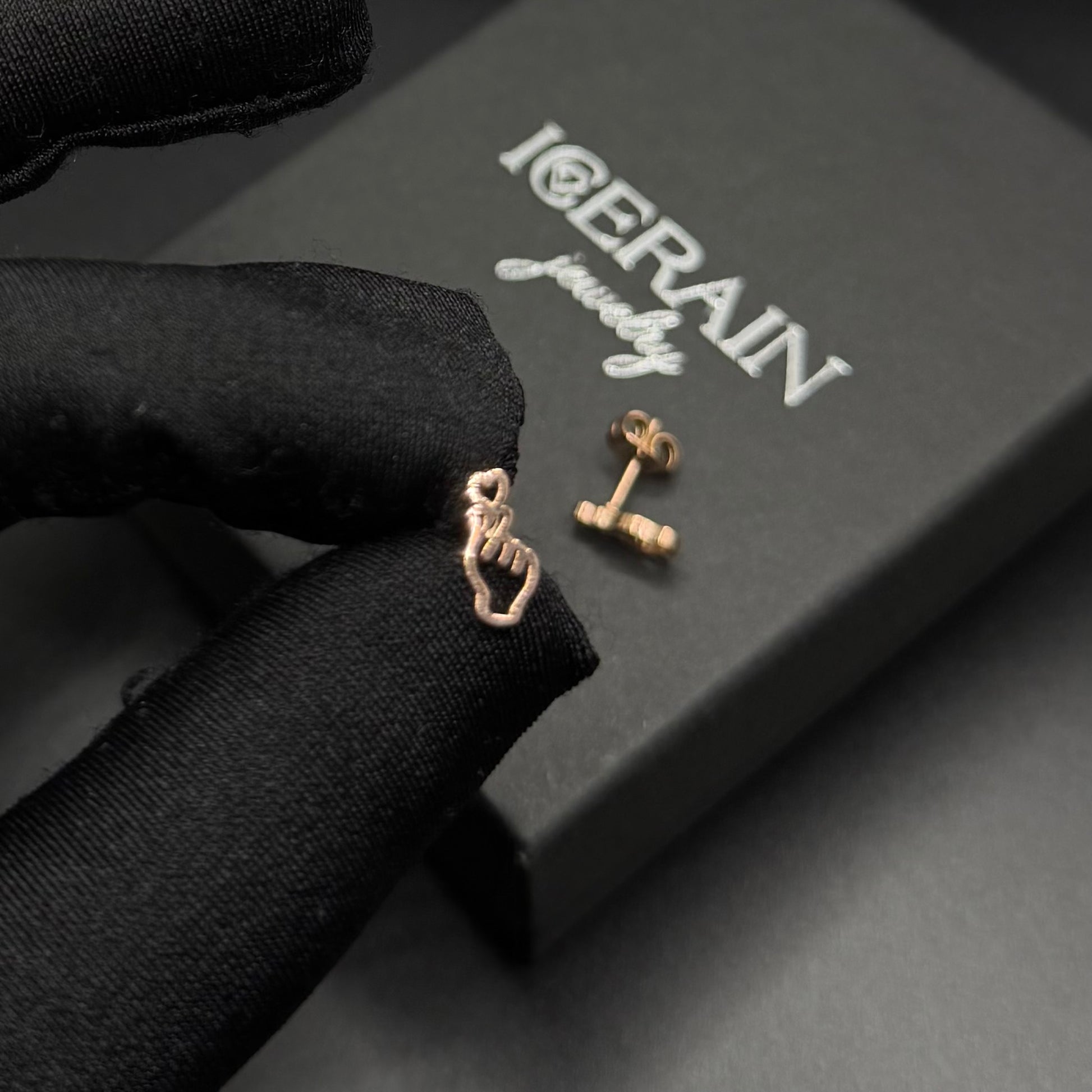 EDELSTAHL "HANDLOVE" OHRRINGE - ICERAIN JEWELRY