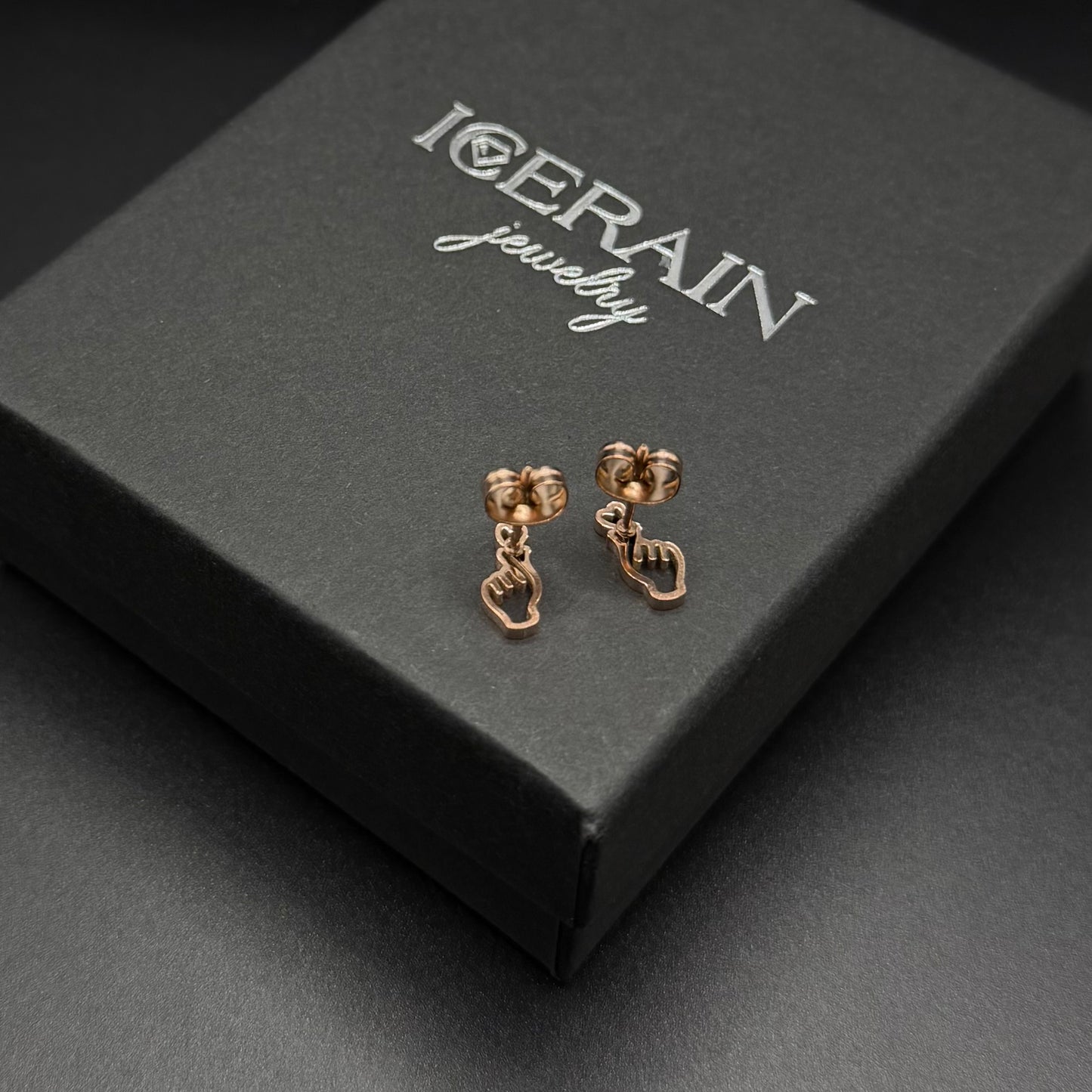 EDELSTAHL "HANDLOVE" OHRRINGE - ICERAIN JEWELRY