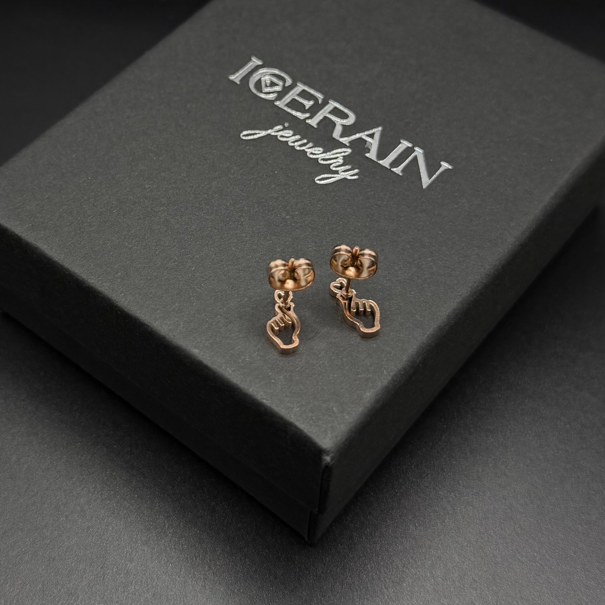 EDELSTAHL "HANDLOVE" OHRRINGE - ICERAIN JEWELRY