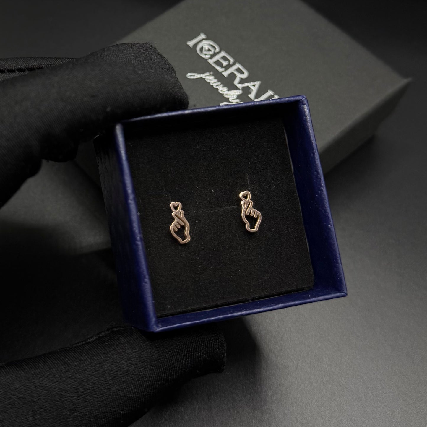 EDELSTAHL "HANDLOVE" OHRRINGE - ICERAIN JEWELRY