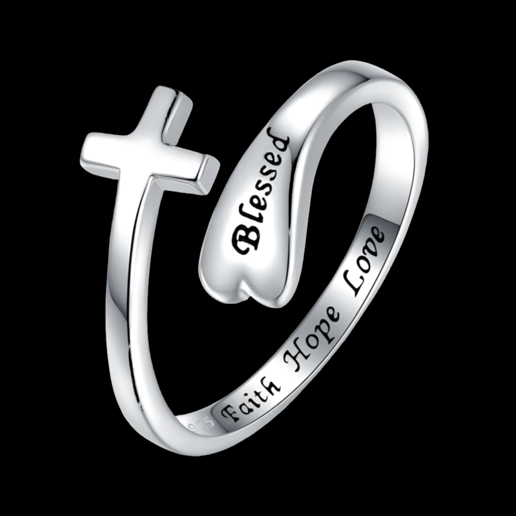 925S SILVER "BLESSED" RING - ICERAIN JEWELRY