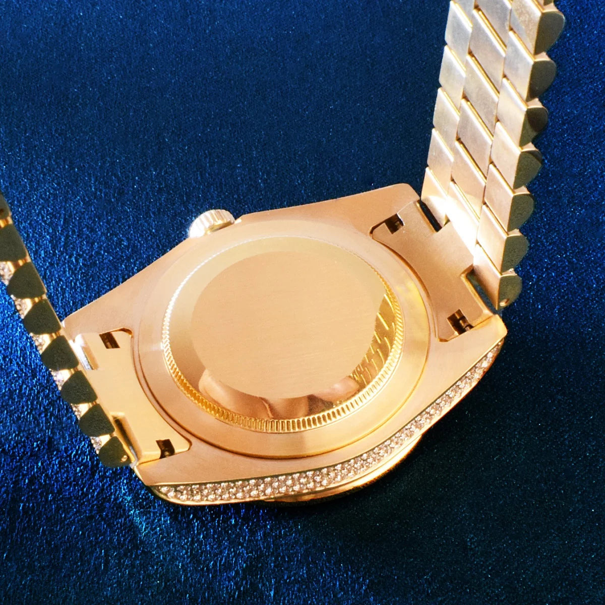 ICED OUT 40MM "COSAFIMA" 12K WEISSGOLD UHR - ICERAIN JEWELRY