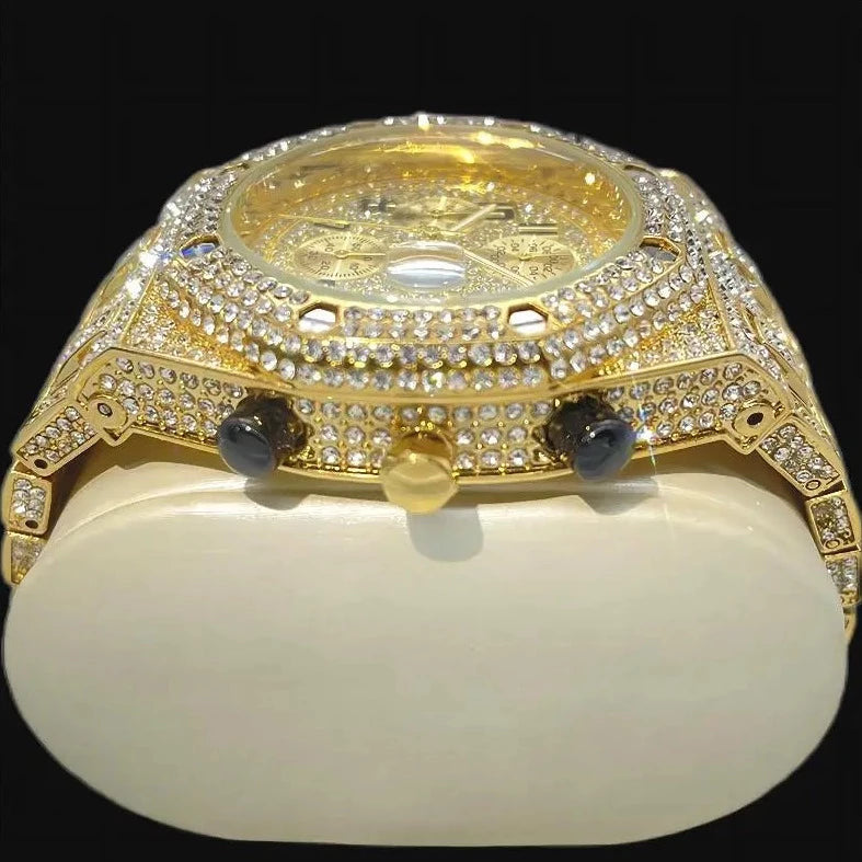 ICED OUT "QUADRIS" UHR - ICERAIN JEWELRY