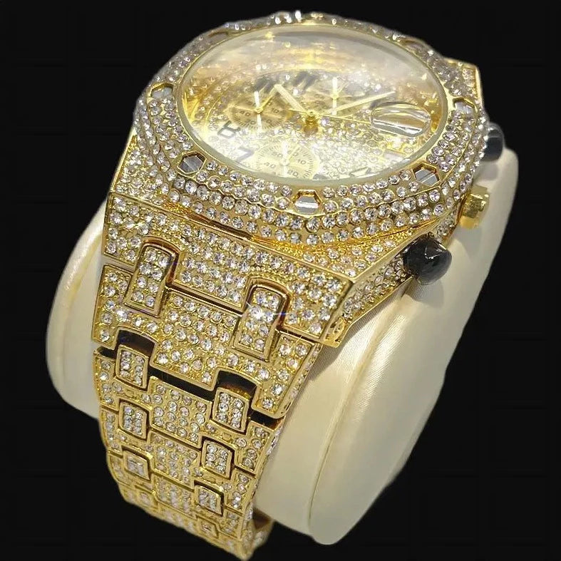 ICED OUT "QUADRIS" UHR - ICERAIN JEWELRY