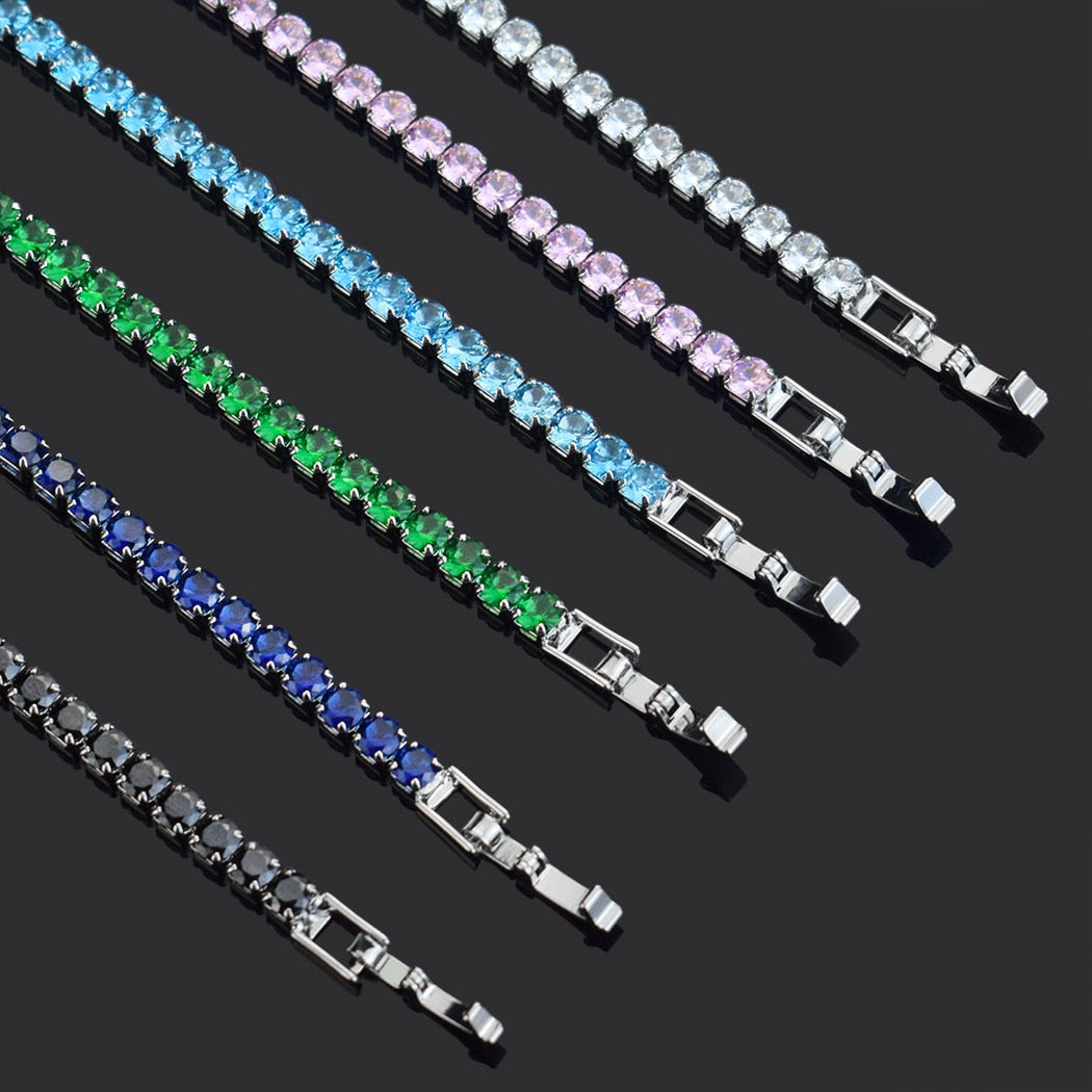 ICED OUT 4MM "BLACK TENNIS" ARMBAND - ICERAIN JEWELRY