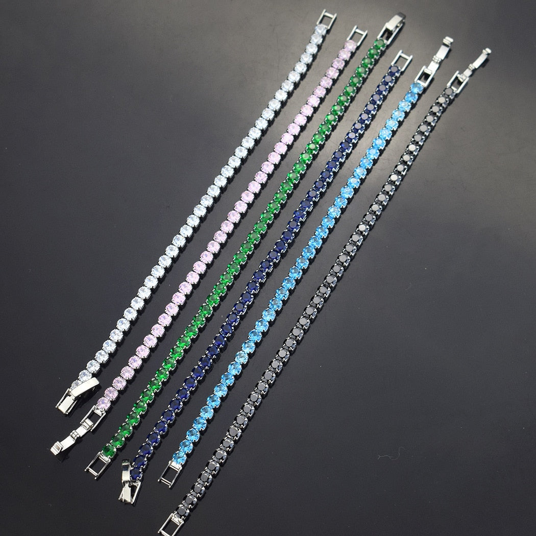 ICED OUT 4MM "BLACK TENNIS" ARMBAND - ICERAIN JEWELRY