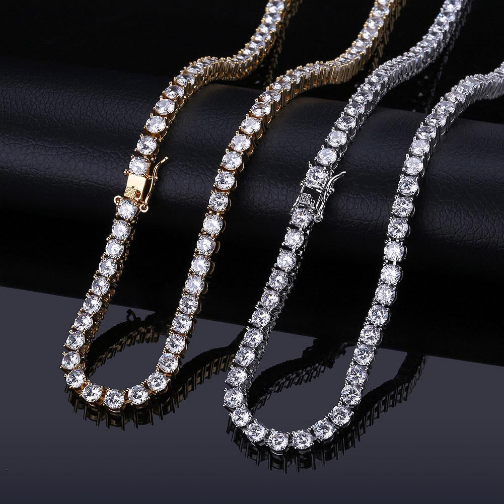 ICED OUT "GOLD TENNIS" KETTE