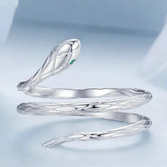 925S SILVER "SNAKE V2" RING - ICERAIN JEWELRY