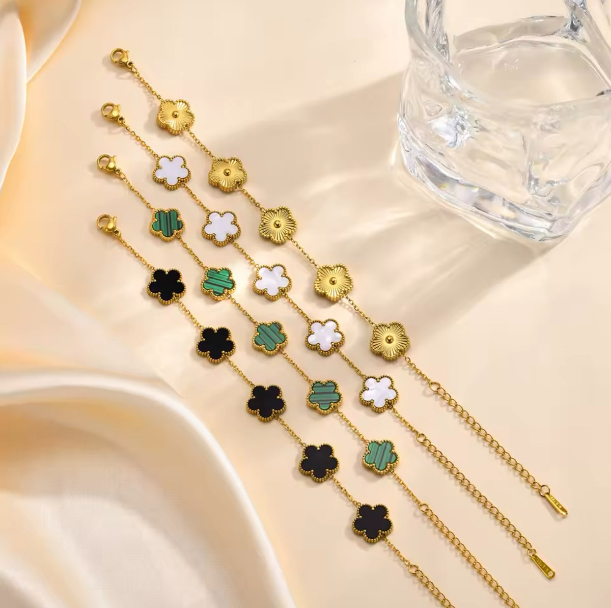 EDELSTAHL "CLOVER" ARMBAND - ICERAIN JEWELRY