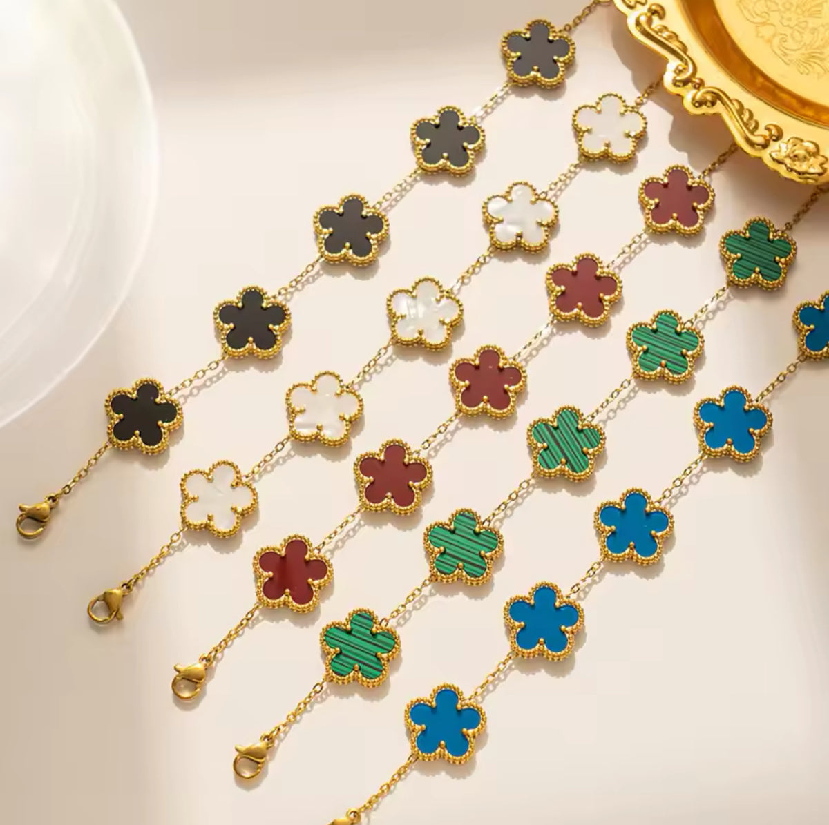 EDELSTAHL "CLOVER" ARMBAND - ICERAIN JEWELRY