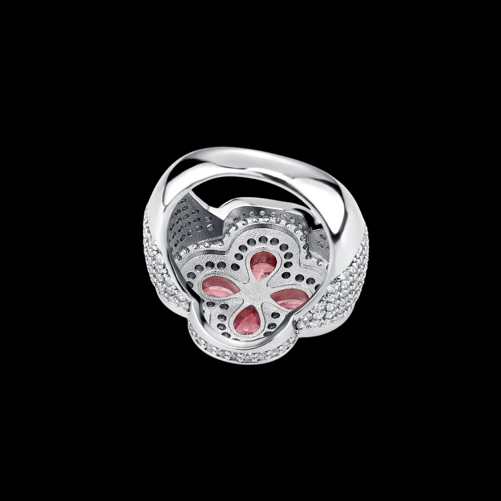 ICED OUT "CLOVER" RING - ICERAIN JEWELRY