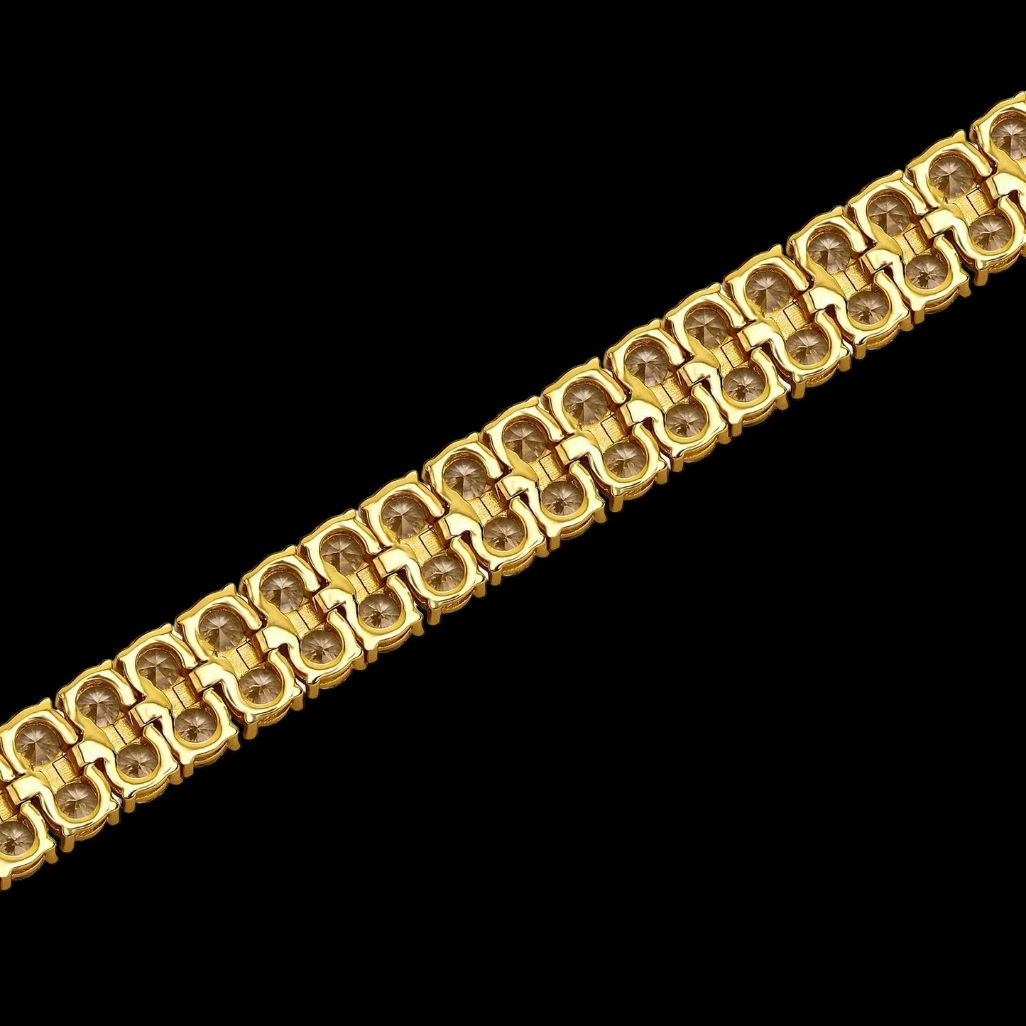 ICED OUT 8MM "DOUBLE ROW TENNIS" ARMBAND - ICERAIN JEWELRY