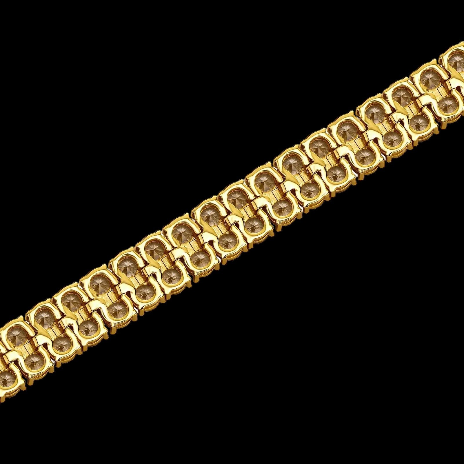 ICED OUT 8MM "DOUBLE ROW TENNIS" ARMBAND - ICERAIN JEWELRY