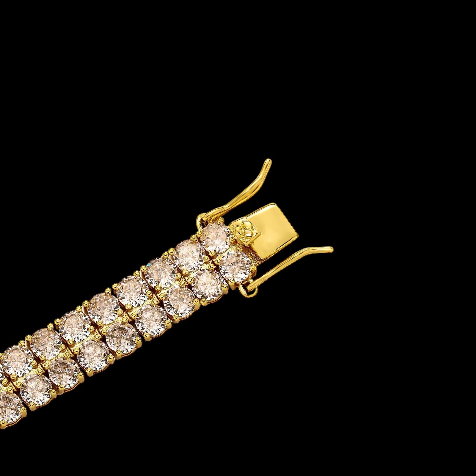 ICED OUT 8MM "DOUBLE ROW TENNIS" ARMBAND - ICERAIN JEWELRY
