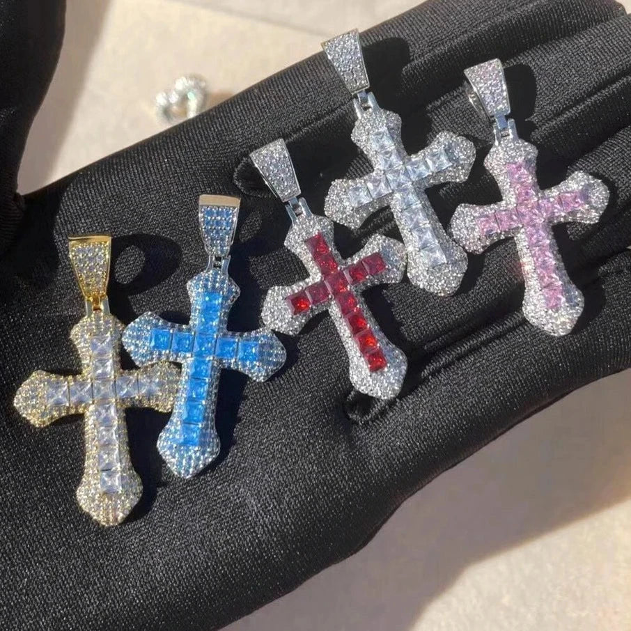 ICED OUT "CROSS" KETTE