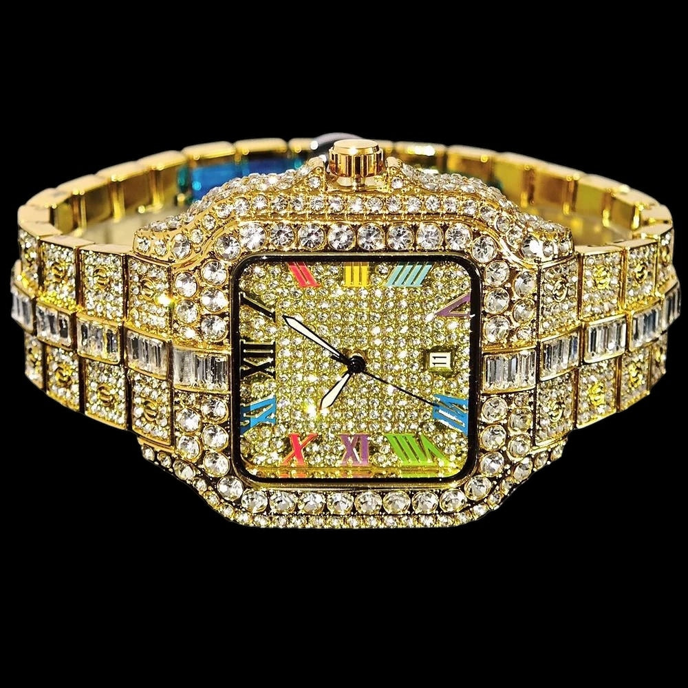ICED OUT "PIAZZA V4" UHR - ICERAIN JEWELRY