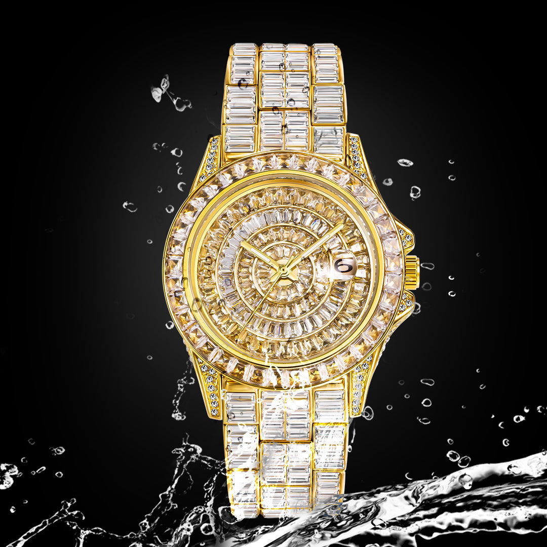 ICED OUT "FACINARE" UHR - ICERAIN JEWELRY