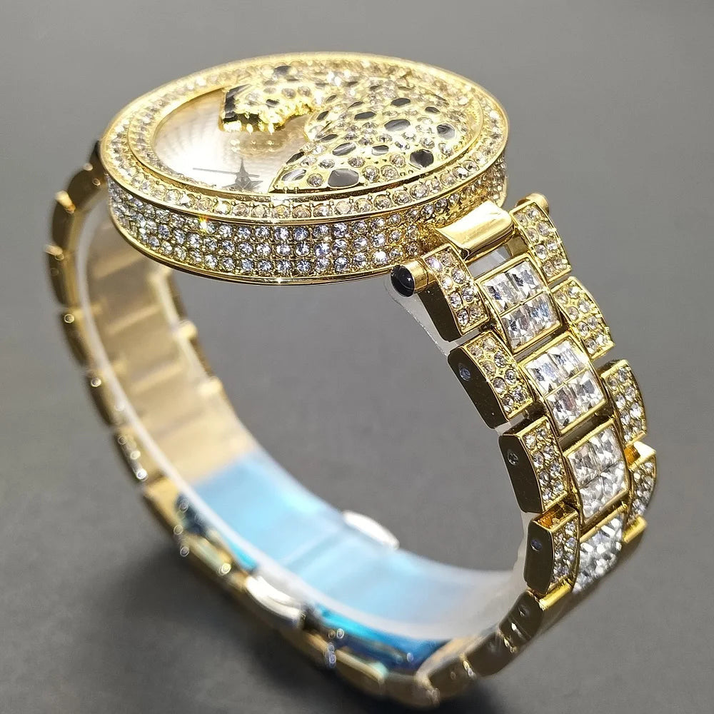 ICED OUT "LEOPARDO" UHR - ICERAIN JEWELRY