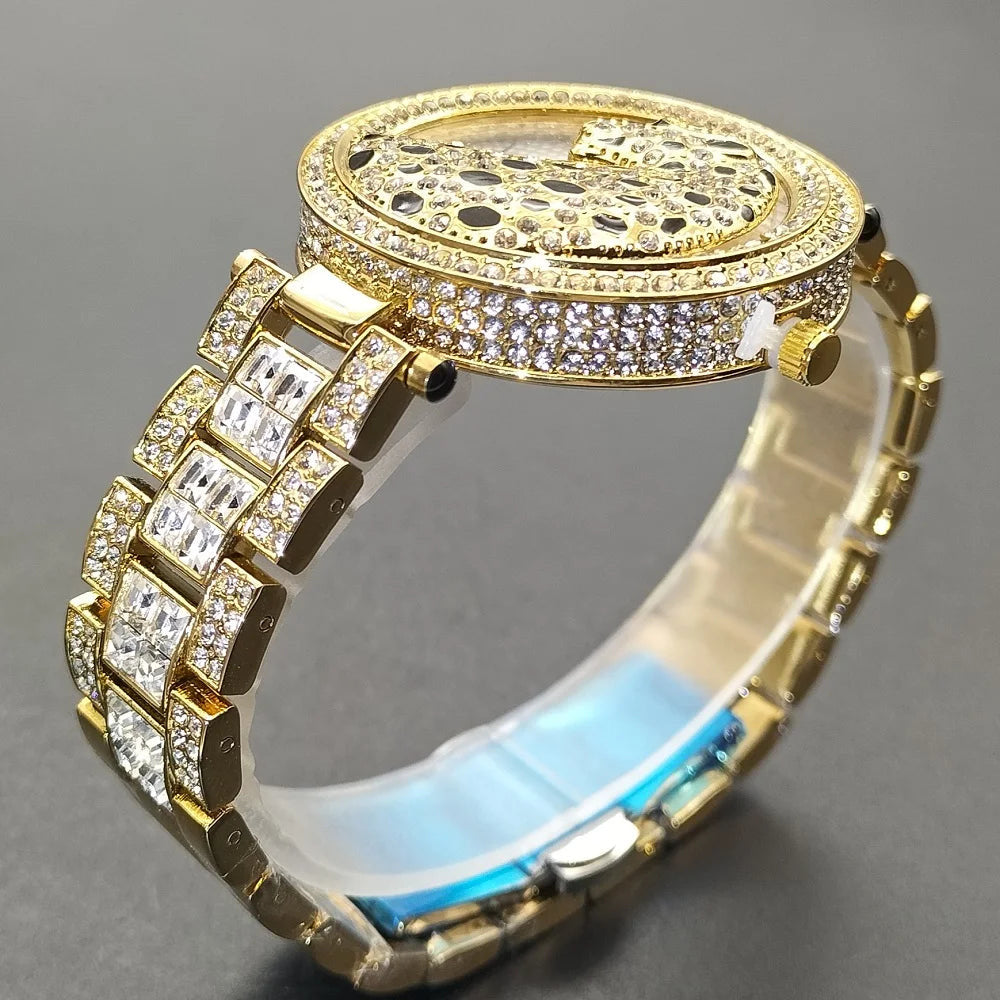 ICED OUT "LEOPARDO" UHR - ICERAIN JEWELRY