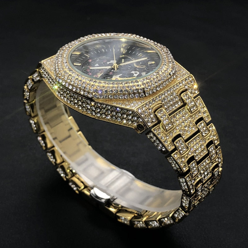ICED OUT AUTOMATIK "SCHELETRO" UHR - ICERAIN JEWELRY