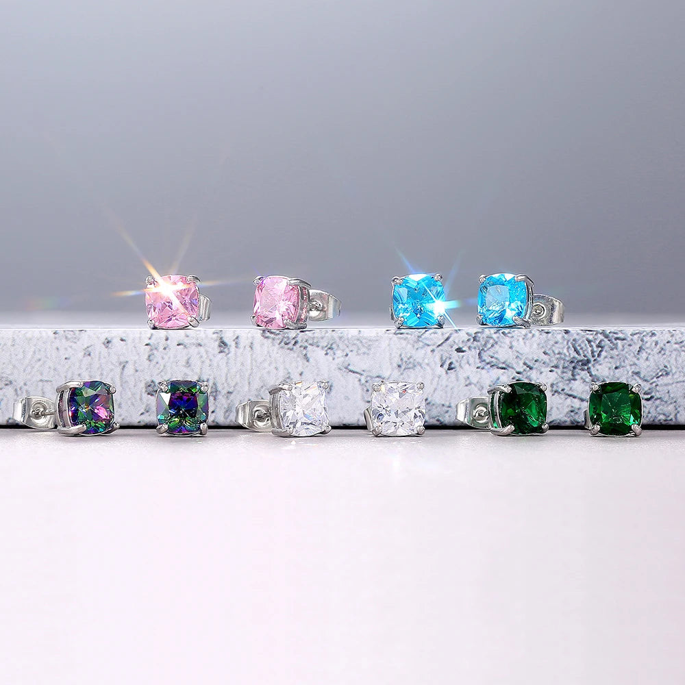ICED OUT "PINK VERSAILLE" OHRRINGE - ICERAIN JEWELRY