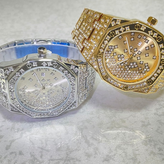 ICED OUT "SPLITERIO" UHR - ICERAIN JEWELRY