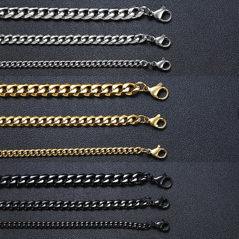 EDELSTAHL "GOLD CUBAN" ARMBAND - ICERAIN JEWELRY