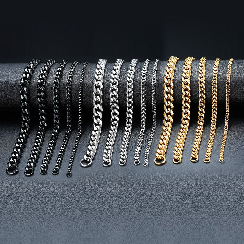 EDELSTAHL "GOLD CUBAN" ARMBAND - ICERAIN JEWELRY