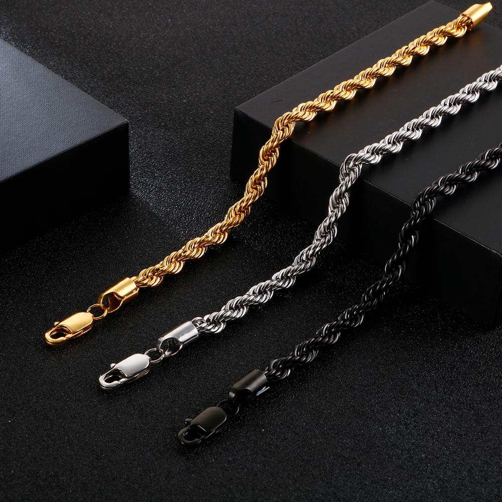 EDELSTAHL "SILVER ROPE" ARMBAND - ICERAIN JEWELRY