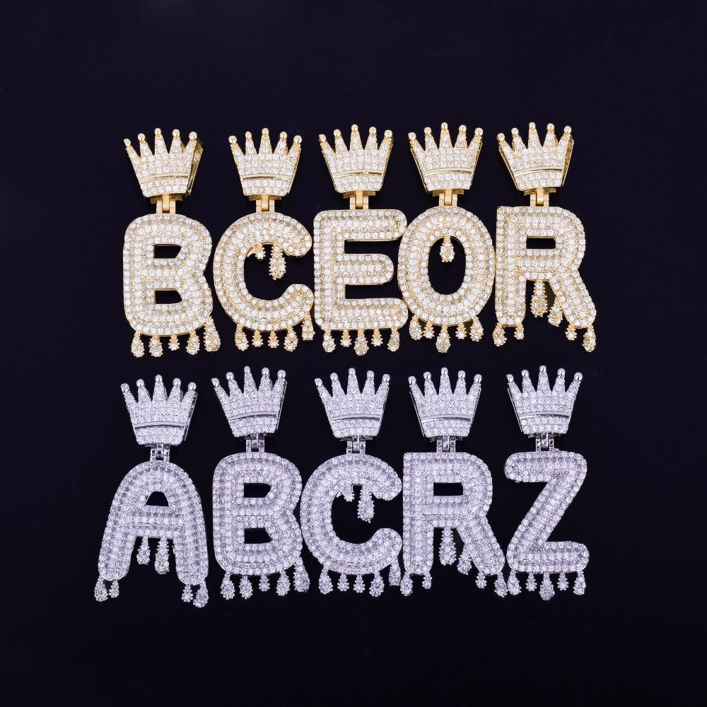 PERSONALISIERTE ICED OUT "CROWN DRIPPY" KETTE - ICERAIN JEWELRY