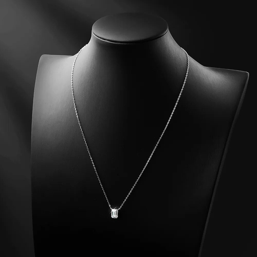 ICED OUT MOISSANITE "PSOLARIM" WEISSGOLD 925S SILVER KETTE - ICERAIN JEWELRY