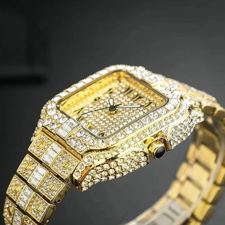 ICED OUT "ARABIC PIAZZA" UHR - ICERAIN JEWELRY