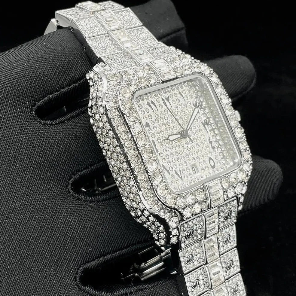 ICED OUT "ARABIC PIAZZA" UHR - ICERAIN JEWELRY