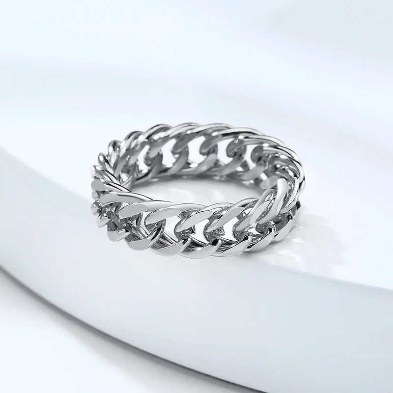 EDELSTAHL "CUBAN" RING - ICERAIN JEWELRY