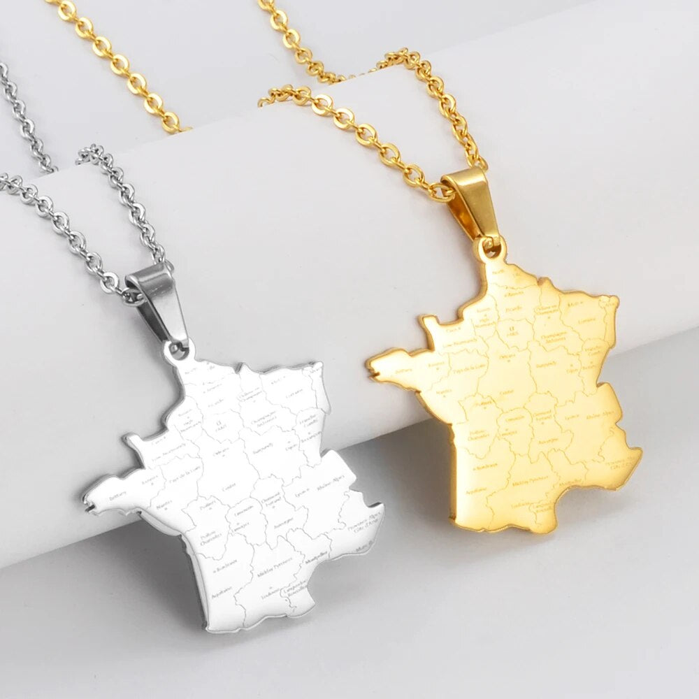 EDELSTAHL "FRANCE V2" LÄNDERKETTE - ICERAIN JEWELRY