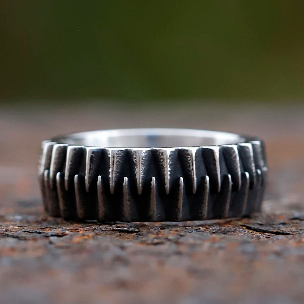 EDELSTAHL "GEAR" RING - ICERAIN JEWELRY
