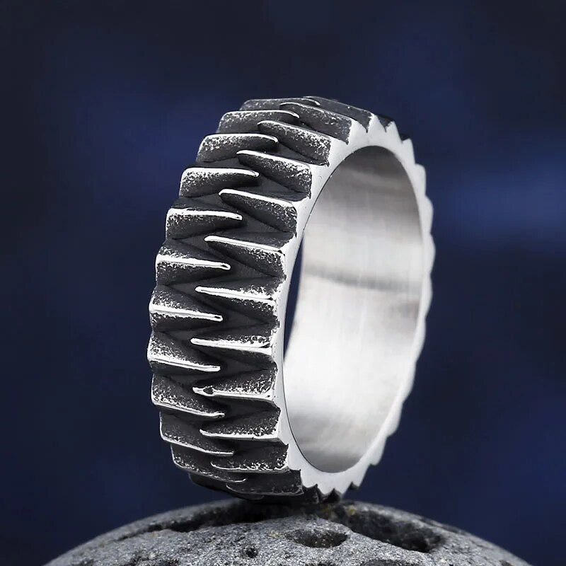 EDELSTAHL "GEAR" RING - ICERAIN JEWELRY