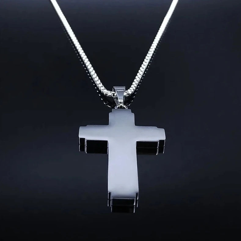 EDELSTAHL "AMEN CROSS" KETTE - ICERAIN JEWELRY