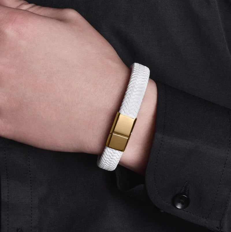LEDER "WHITONOS" ARMBAND - ICERAIN JEWELRY