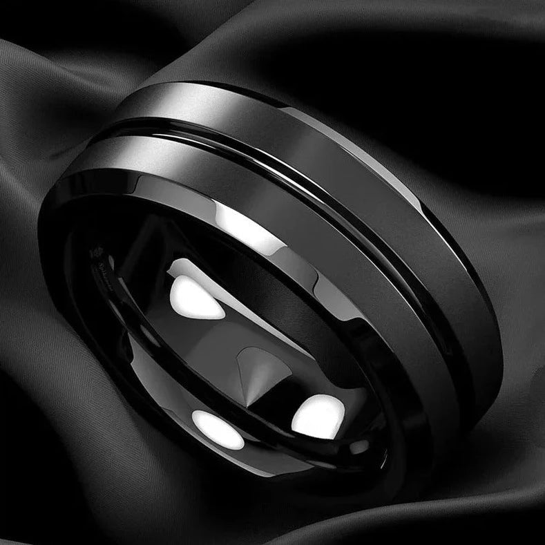 EDELSTAHL "BLACKHOLE" RING - ICERAIN JEWELRY