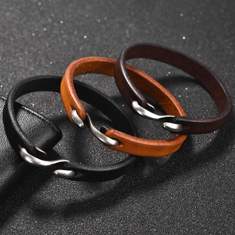 LEDER "MANSHAT" ARMBAND - ICERAIN JEWELRY