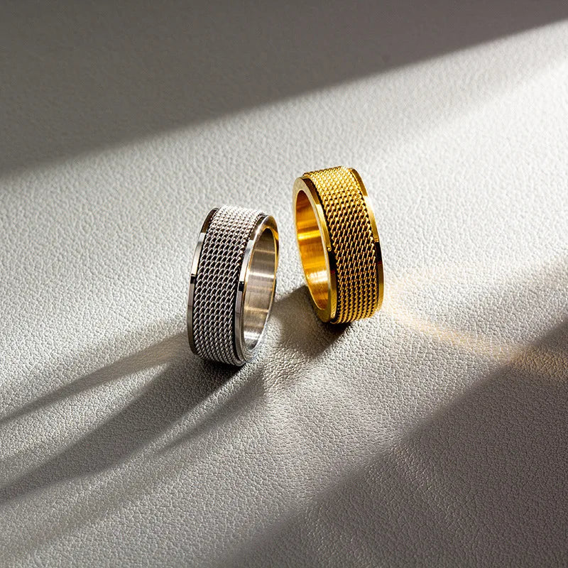 EDELSTAHL "MESH" RING - ICERAIN JEWELRY