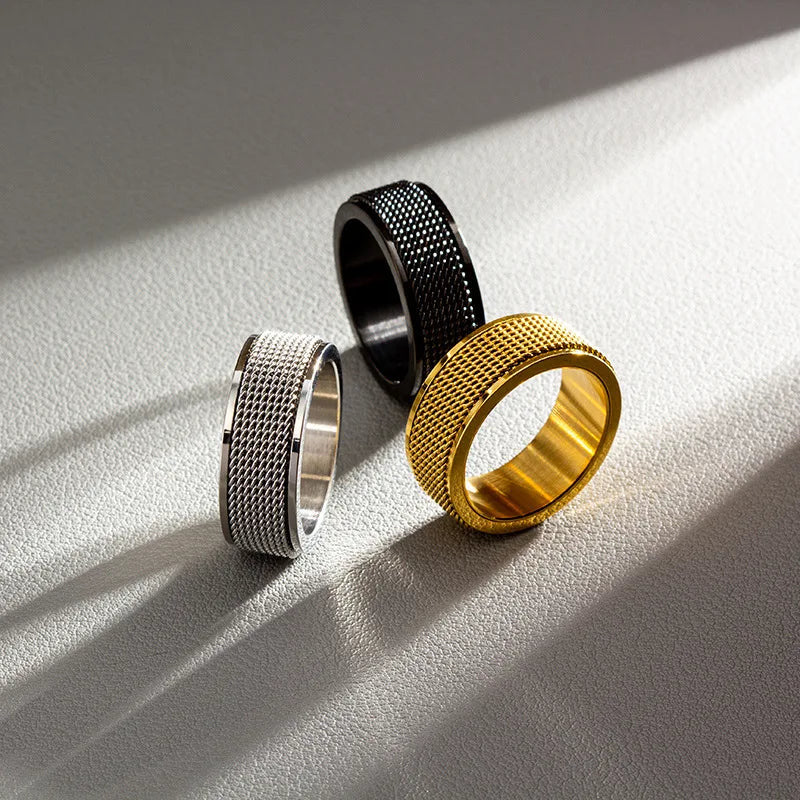 EDELSTAHL "MESH" RING - ICERAIN JEWELRY