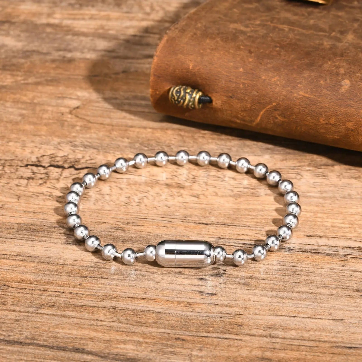 EDELSTAHL "CHROME PERL" ARMBAND - ICERAIN JEWELRY