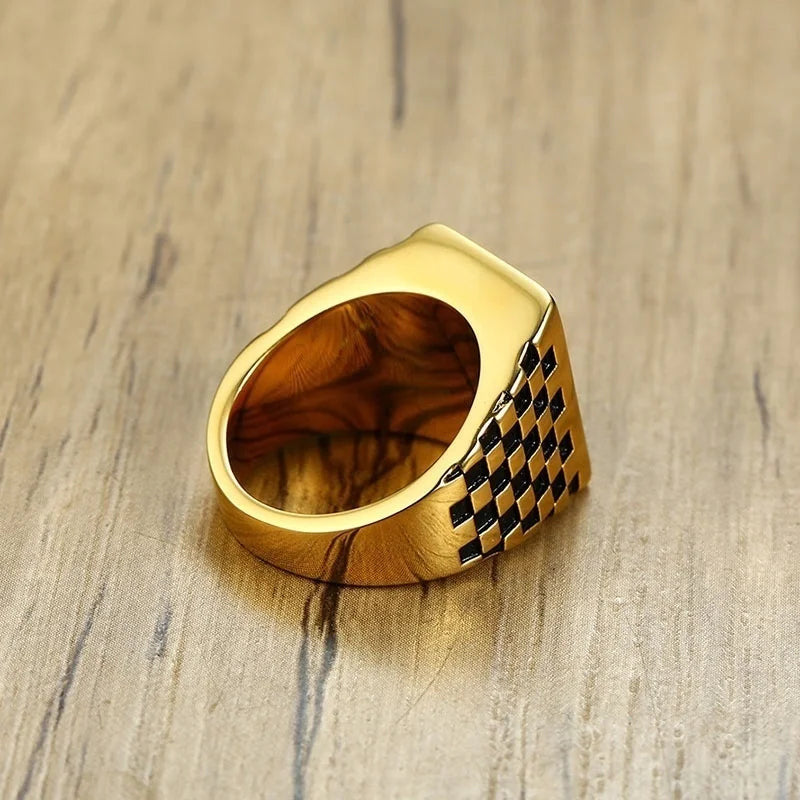 EDELSTAHL "INLAID" RING - ICERAIN JEWELRY