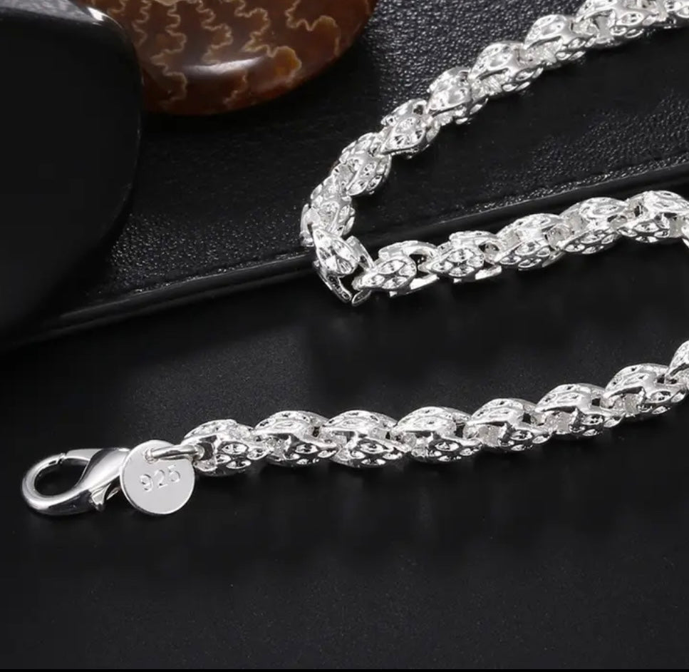 925S SILVER 5MM "FAUCET" KETTE - ICERAIN JEWELRY