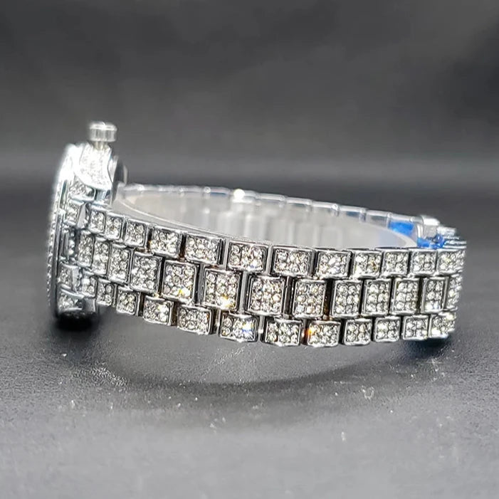 ICED OUT "DRESSOLO" UHR - ICERAIN JEWELRY