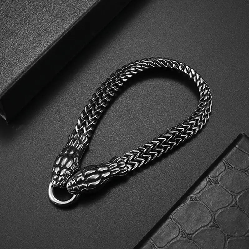 EDELSTAHL "SNAKE" ARMBAND - ICERAIN JEWELRY
