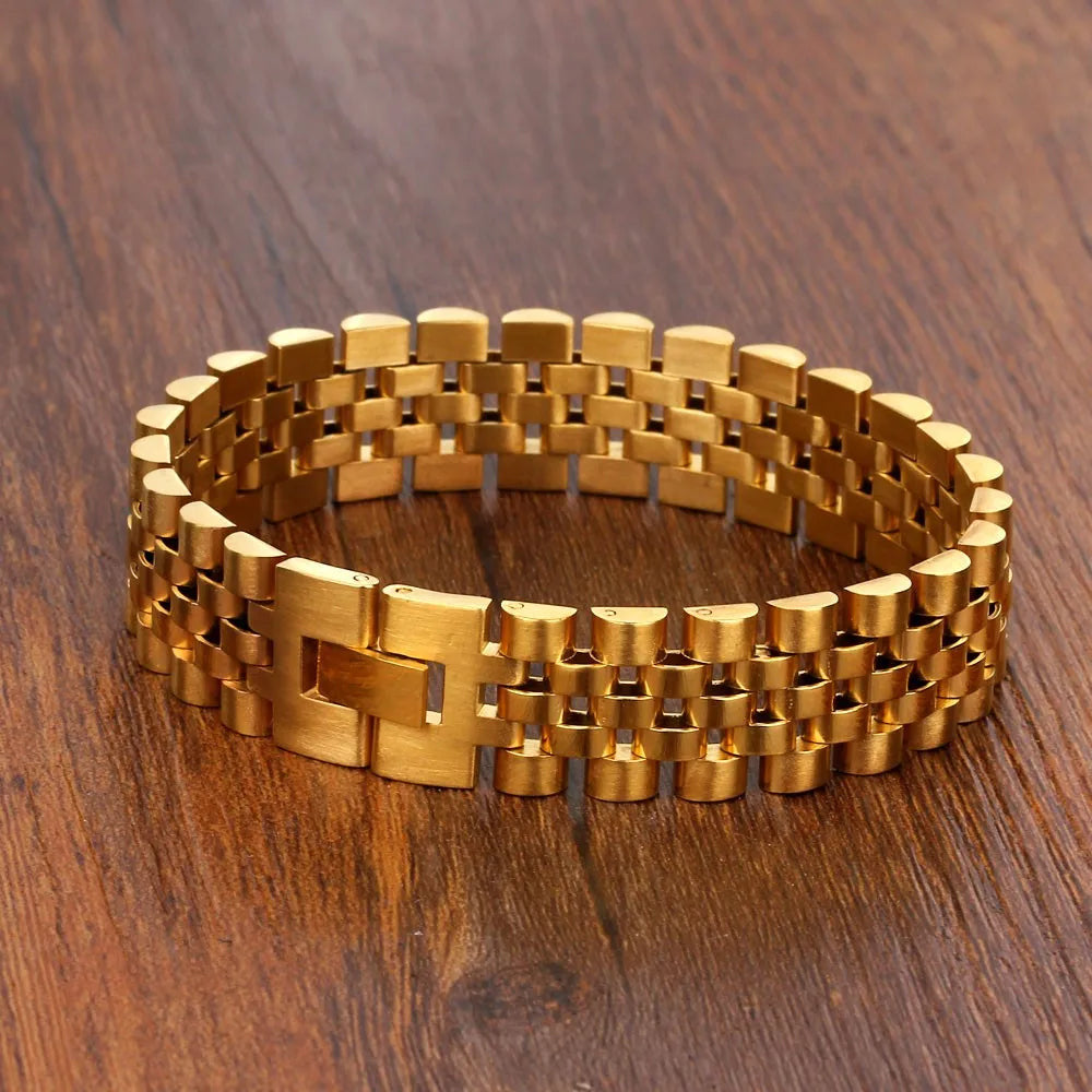 EDELSTAHL 15MM "JUBILEE" ARMBAND - ICERAIN JEWELRY