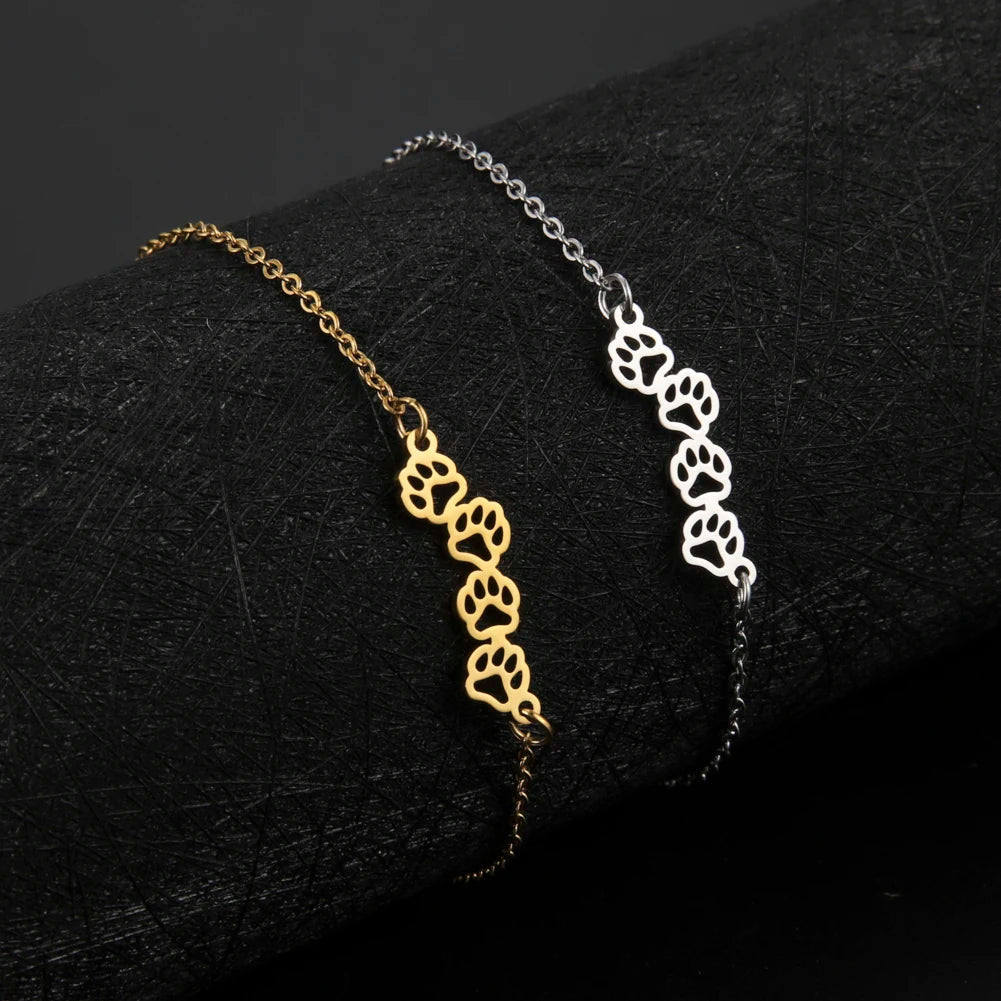 EDELSTAHL "GOLD DOG" ARMBAND - ICERAIN JEWELRY